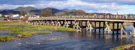 嵐山・秋の渡月橋