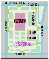 京都御苑の地図
