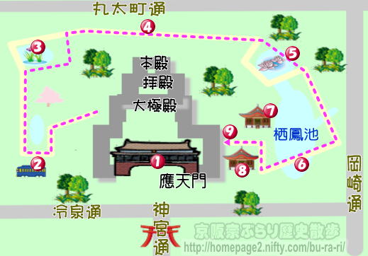 平安神宮・神苑の地図