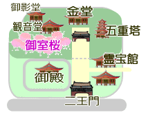 仁和寺・境内地図