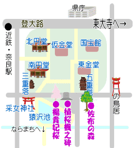 興福寺の詳細地図