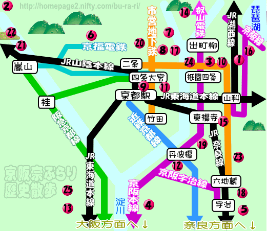 京都の地図